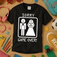 Game Over Sorry Gamer Kids T-Shirt thumb 3