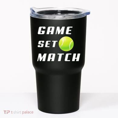 Game Set Match Tennis Tumbler