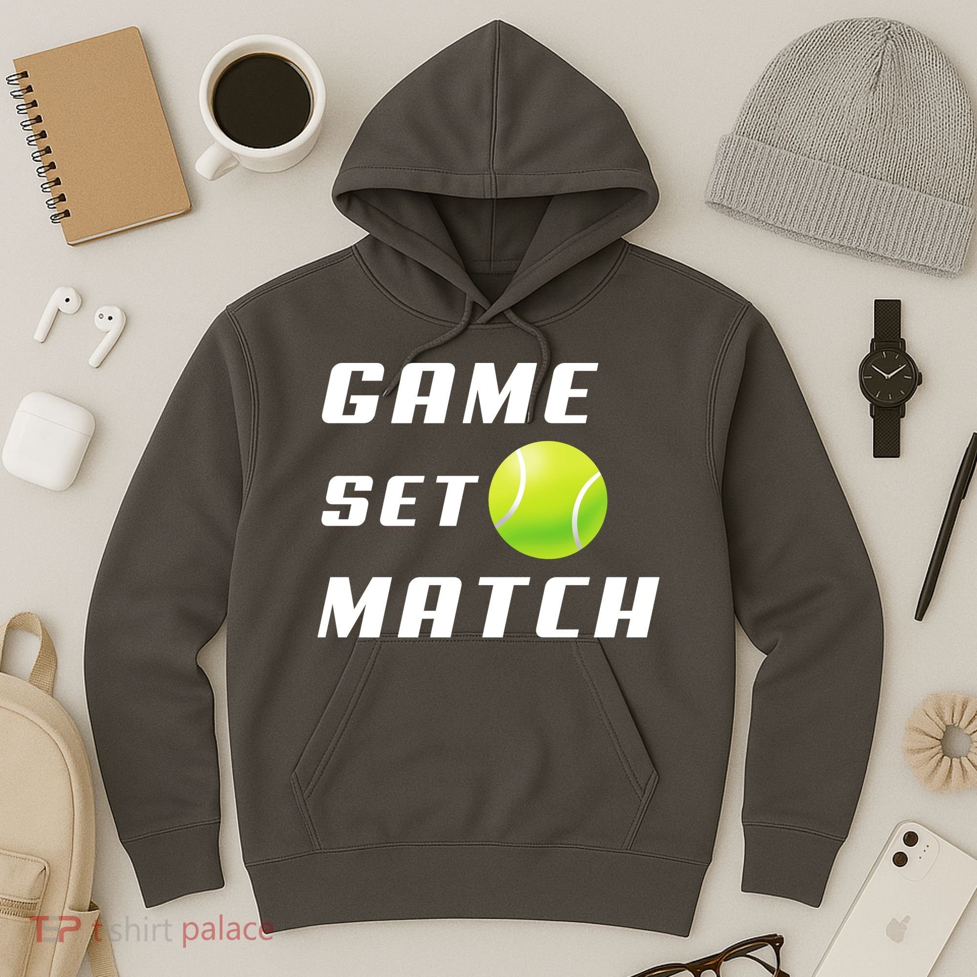Game Set Match Tennis Hoodie