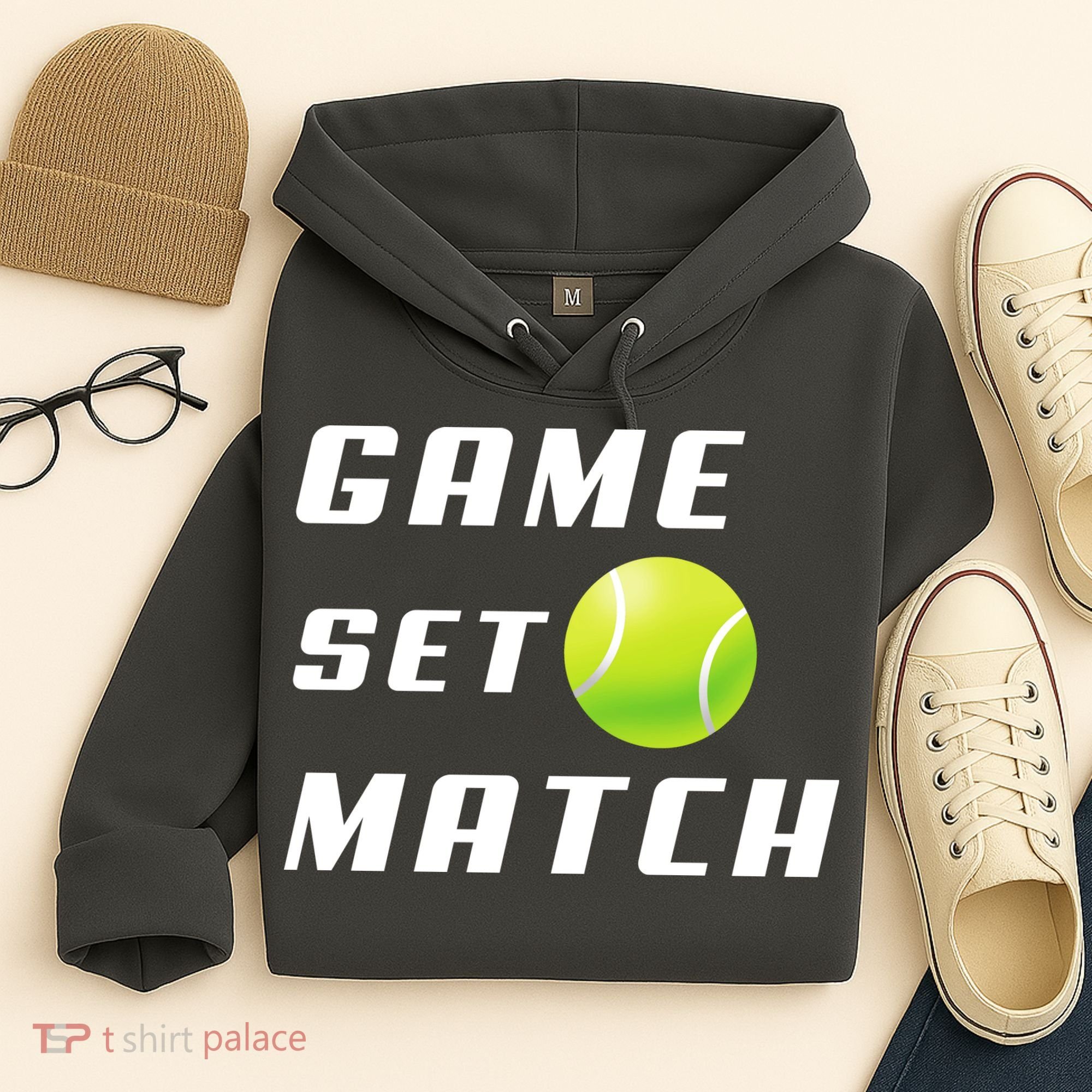 Game Set Match Tennis Hoodie
