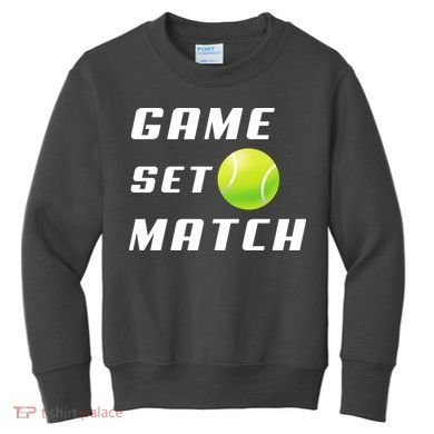 Game Set Match Tennis Kids Sweatshirt