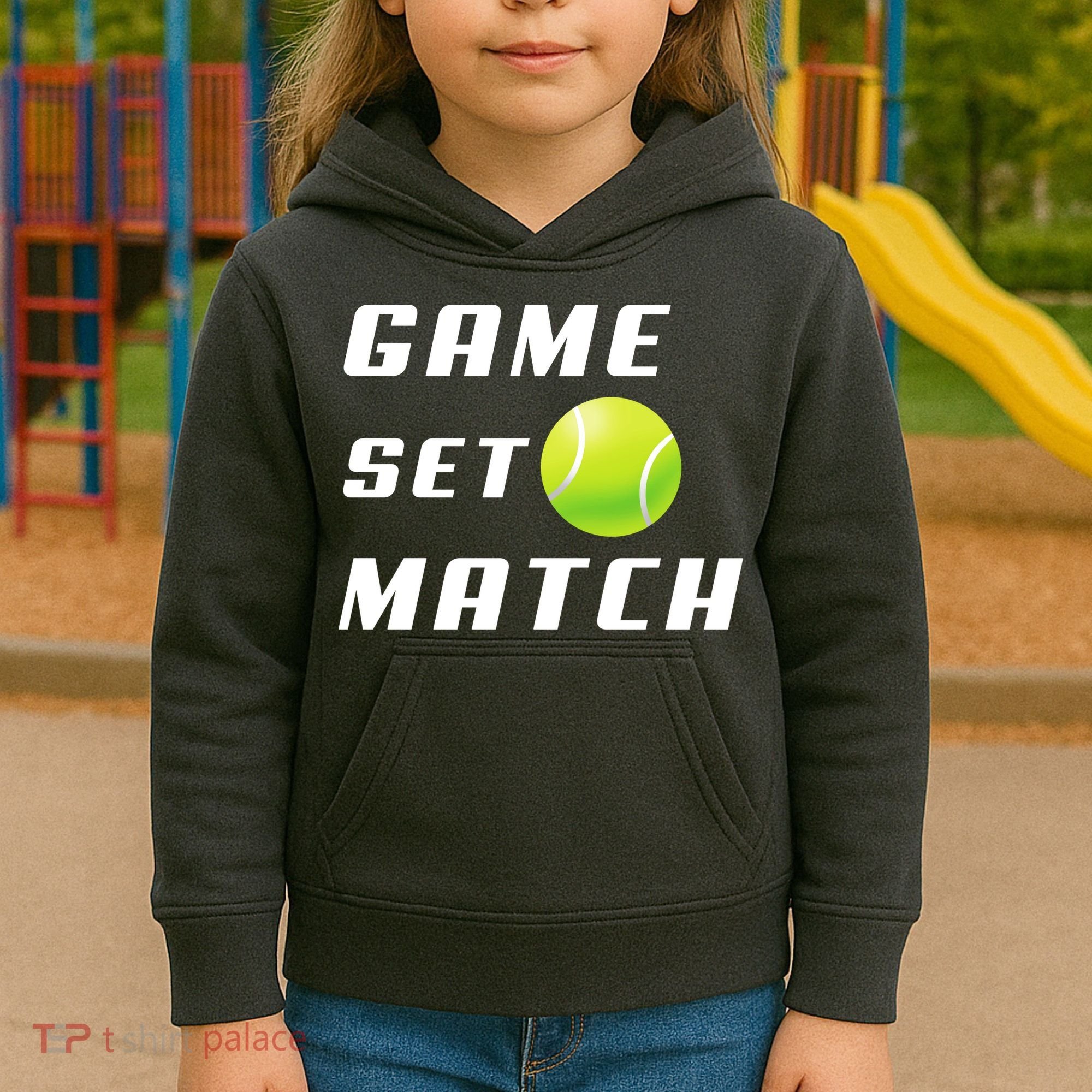Game Set Match Tennis Kids Hoodie
