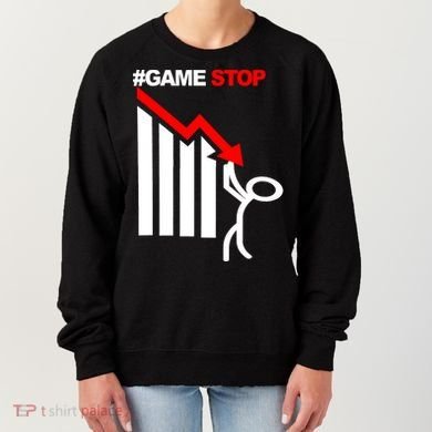 Game Stop Decline Fall Stock Invest Women's Sweatshirt