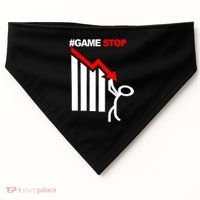 Game Stop Decline Fall Stock Invest USA-Made Doggie Bandana thumb 0