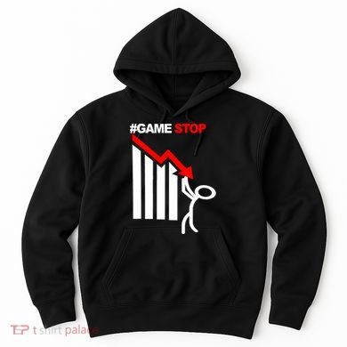 Game Stop Decline Fall Stock Invest Hoodie