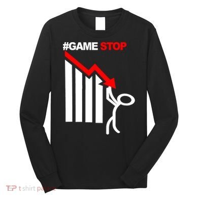 Game Stop Decline Fall Stock Invest Long Sleeve Shirt