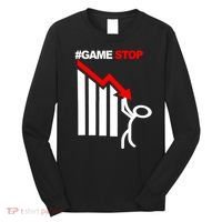 Game Stop Decline Fall Stock Invest Long Sleeve Shirt thumb 0