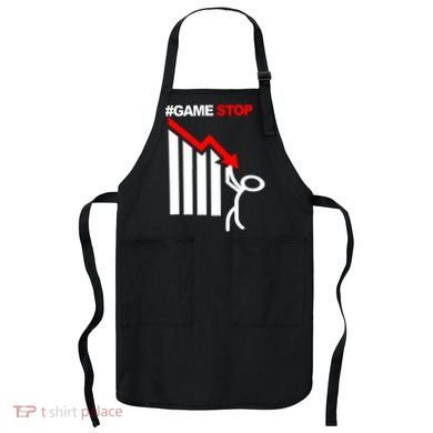 Game Stop Decline Fall Stock Invest Apron