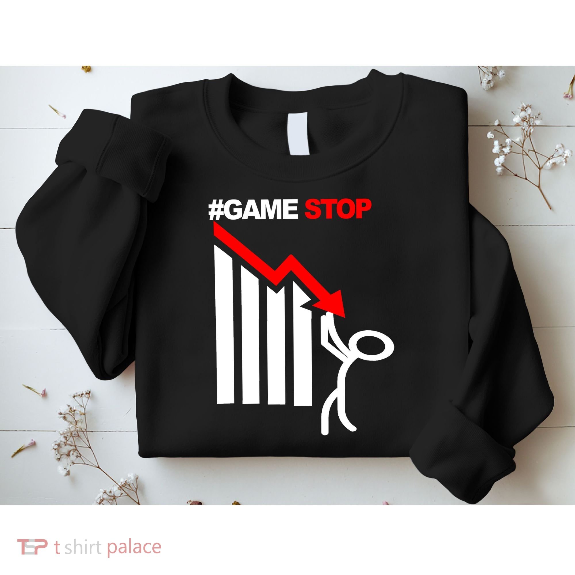 Game Stop Decline Fall Stock Invest Sweatshirt