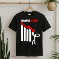 Game Stop Decline Fall Stock Invest T-Shirt thumb 2