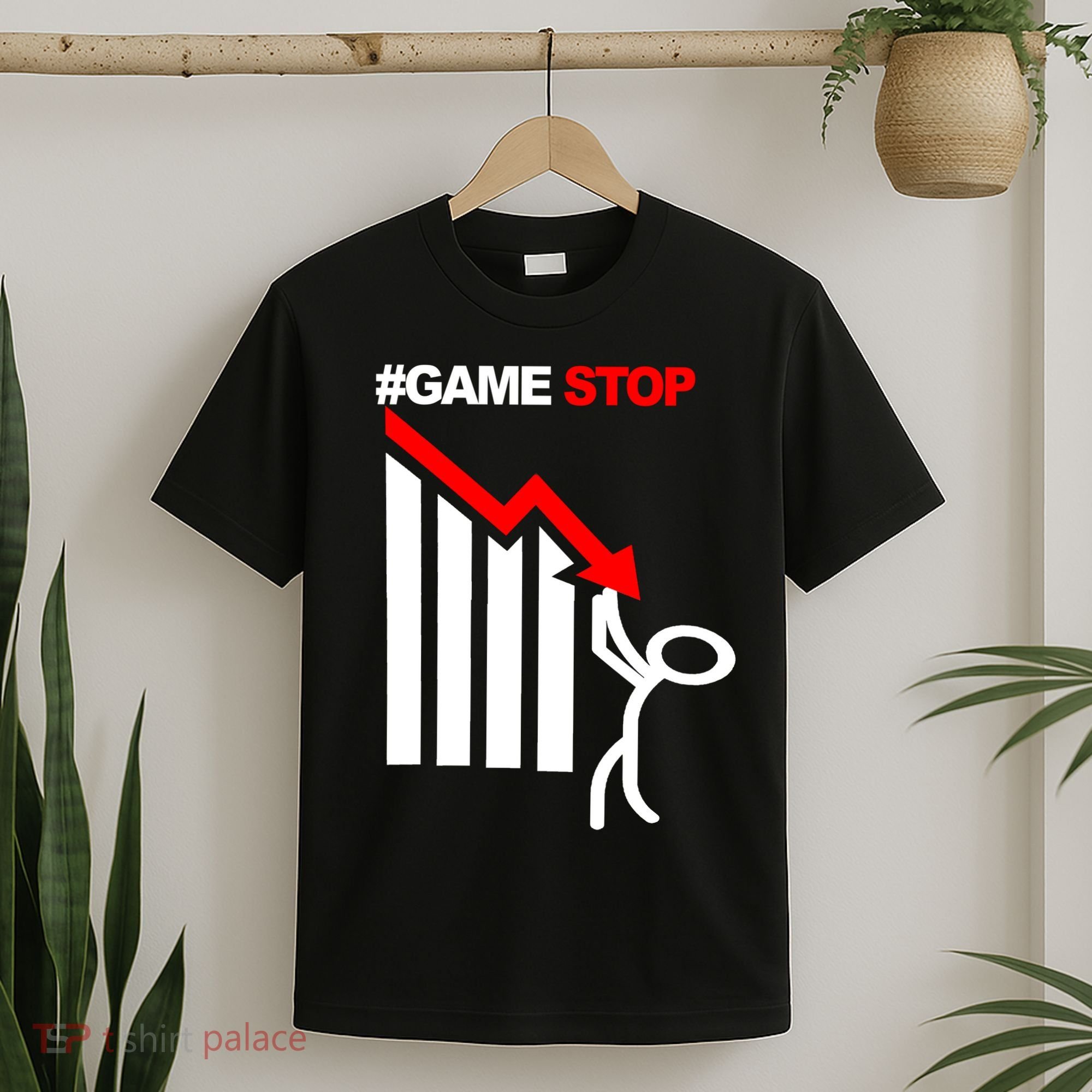Game Stop Decline Fall Stock Invest T-Shirt