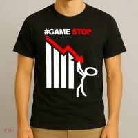 Game Stop Decline Fall Stock Invest T-Shirt thumb 3