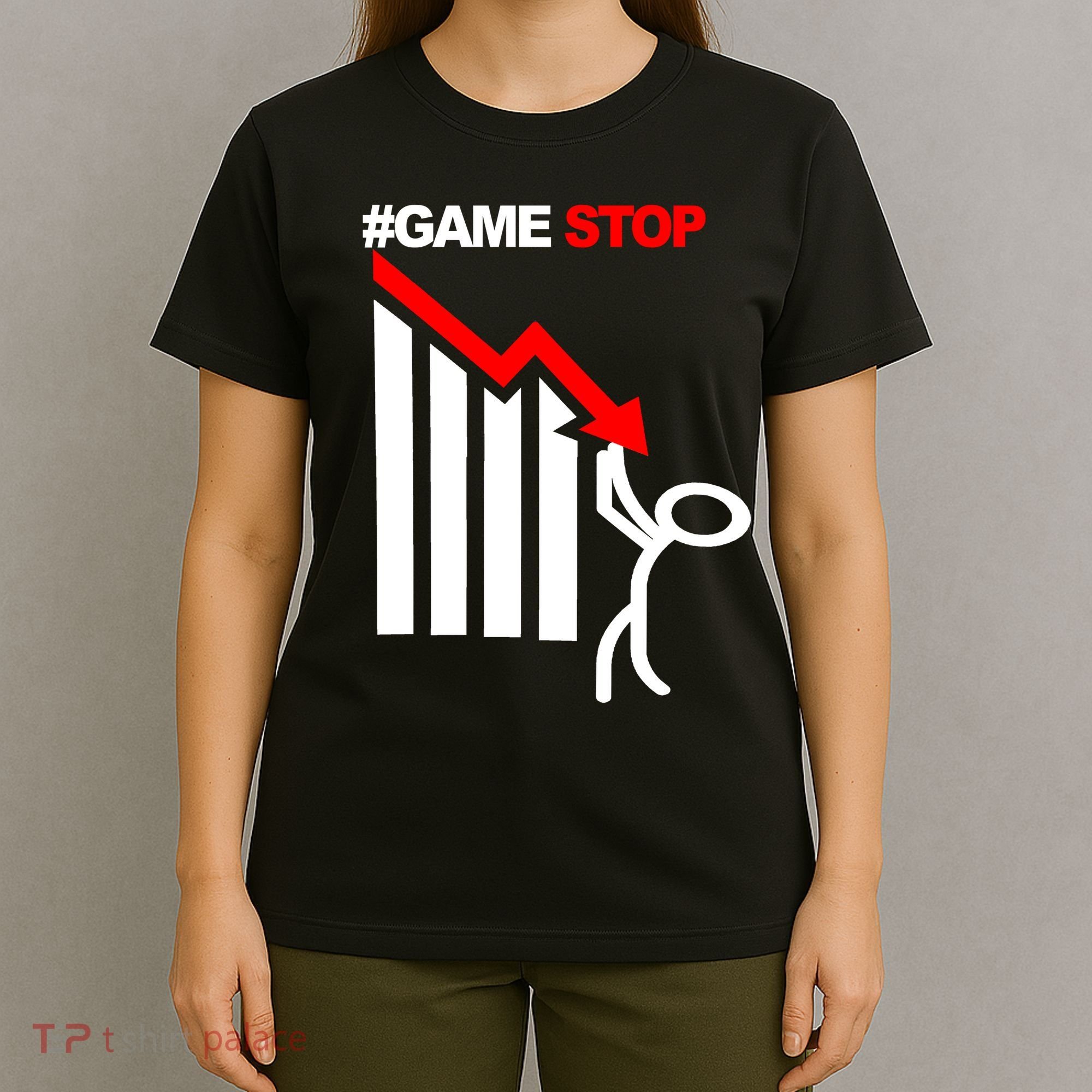 Game Stop Decline Fall Stock Invest T-Shirt