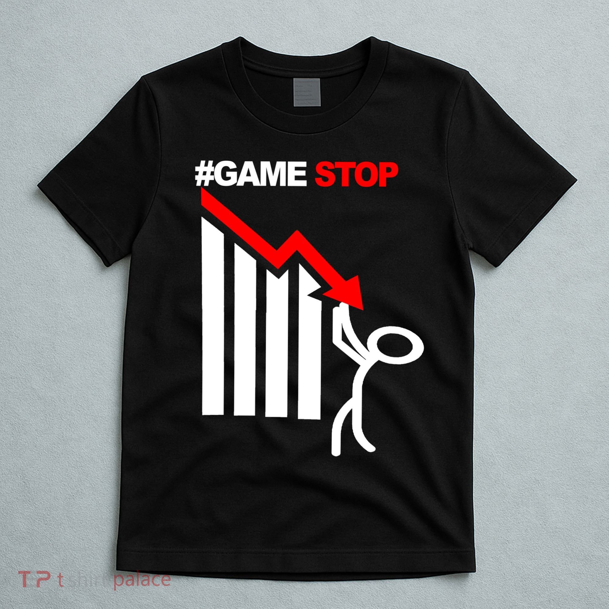 Game Stop Decline Fall Stock Invest T-Shirt