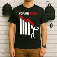 Game Stop Decline Fall Stock Invest T-Shirt thumb 6