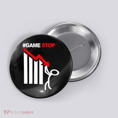 Game Stop Decline Fall Stock Invest Button