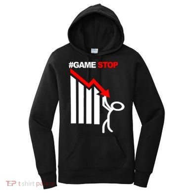 Game Stop Decline Fall Stock Invest Women's Hoodie