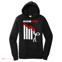 Game Stop Decline Fall Stock Invest Women's Hoodie thumb 0