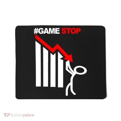 Game Stop Decline Fall Stock Invest Mousepad