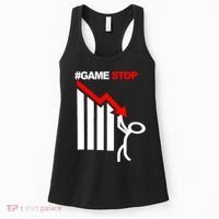 Game Stop Decline Fall Stock Invest Women's Tank Top thumb 0