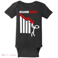 Game Stop Decline Fall Stock Invest Baby Bodysuit thumb 0