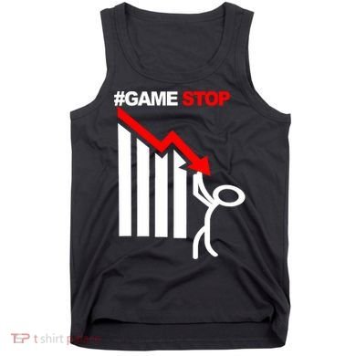 Game Stop Decline Fall Stock Invest Tank Top