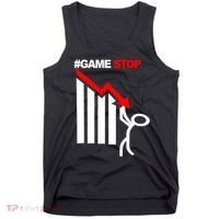 Game Stop Decline Fall Stock Invest Tank Top thumb 0