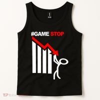 Game Stop Decline Fall Stock Invest Tank Top thumb 2