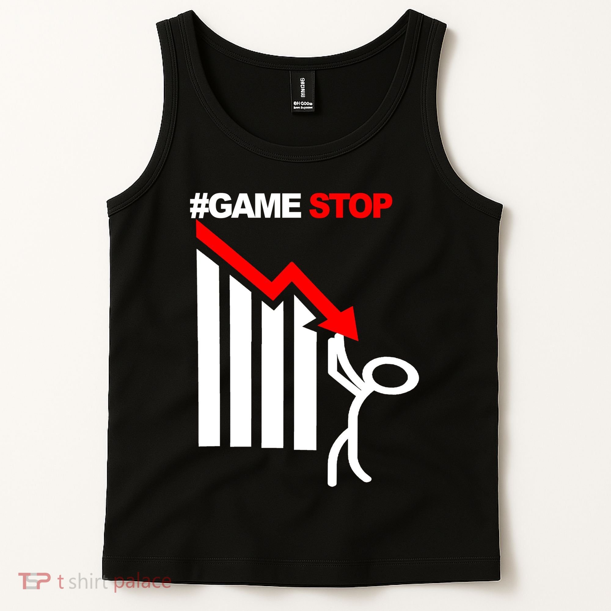 Game Stop Decline Fall Stock Invest Tank Top