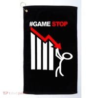 Game Stop Decline Fall Stock Invest Golf Towel thumb 0