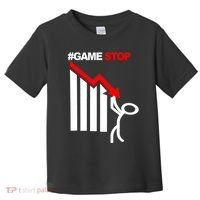 Game Stop Decline Fall Stock Invest Toddler T-Shirt thumb 0