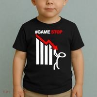 Game Stop Decline Fall Stock Invest Toddler T-Shirt thumb 2
