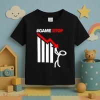 Game Stop Decline Fall Stock Invest Toddler T-Shirt thumb 3