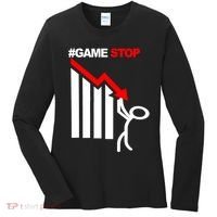 Game Stop Decline Fall Stock Invest Women's Long Sleeve Shirt thumb 0
