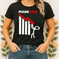 Game Stop Decline Fall Stock Invest Women's T-Shirt thumb 2