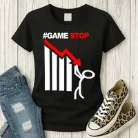 Game Stop Decline Fall Stock Invest Women's T-Shirt thumb 3