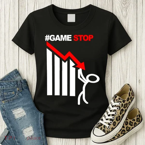 Game Stop Decline Fall Stock Invest Women's T-Shirt