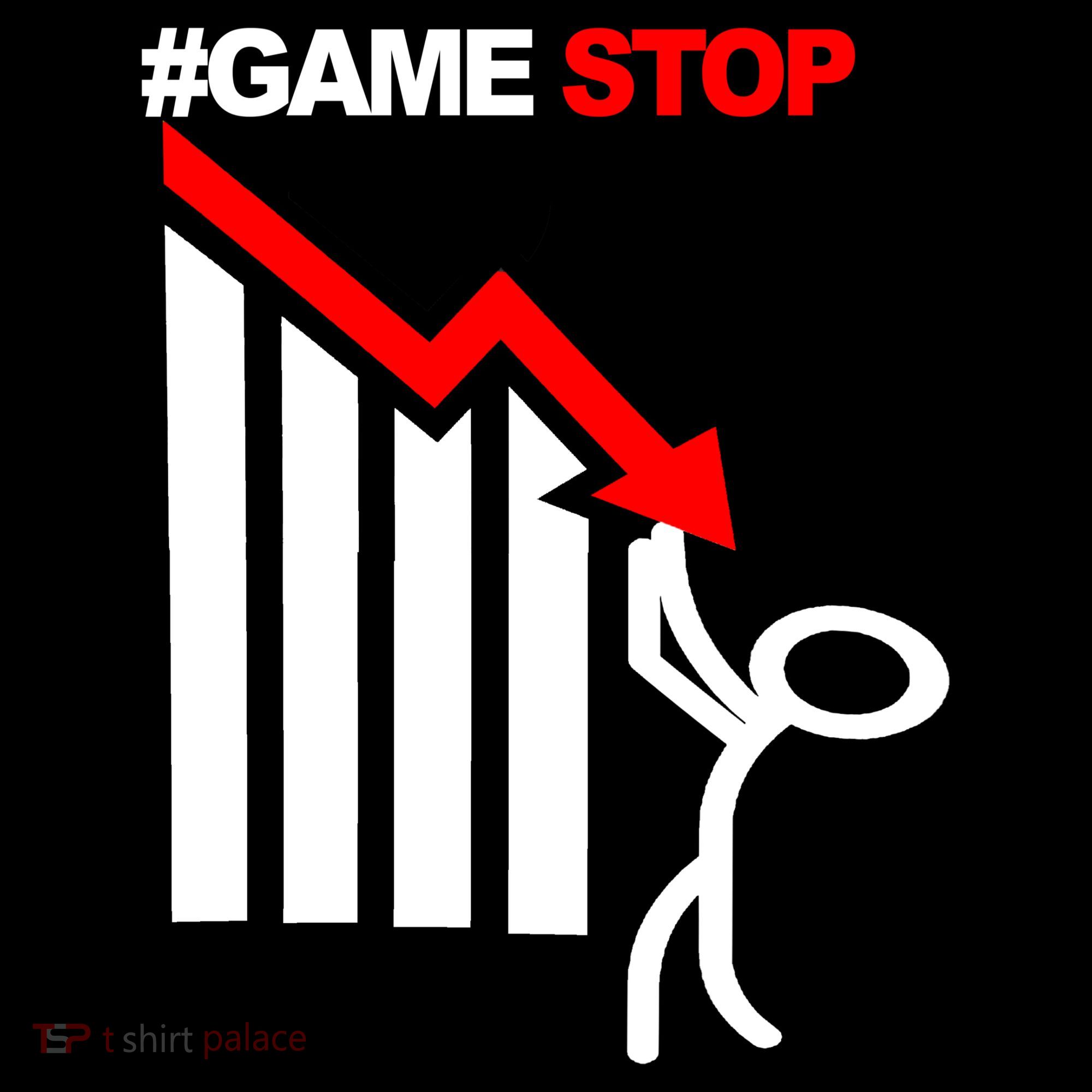 Game Stop Decline Fall Stock Invest Women's T-Shirt