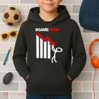 Game Stop Decline Fall Stock Invest Kids Hoodie thumb 2