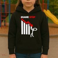 Game Stop Decline Fall Stock Invest Kids Hoodie thumb 3