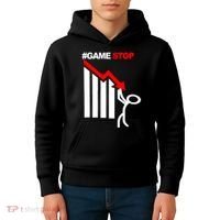 Game Stop Decline Fall Stock Invest Kids Hoodie thumb 4