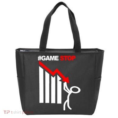 Game Stop Decline Fall Stock Invest Tote Bag