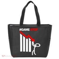 Game Stop Decline Fall Stock Invest Tote Bag thumb 0