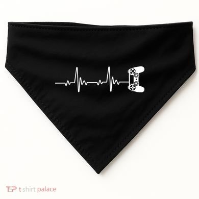 Gamer Controller Heartbeat Pules USA-Made Doggie Bandana