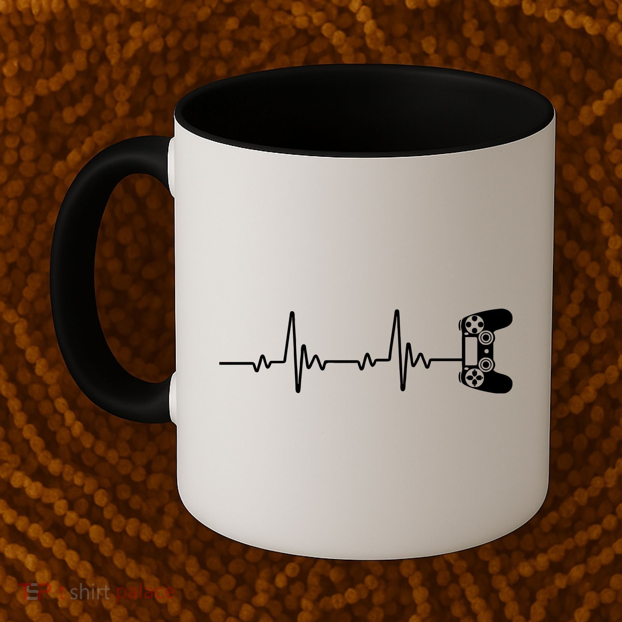 Gamer Controller Heartbeat Pules Coffee Mug