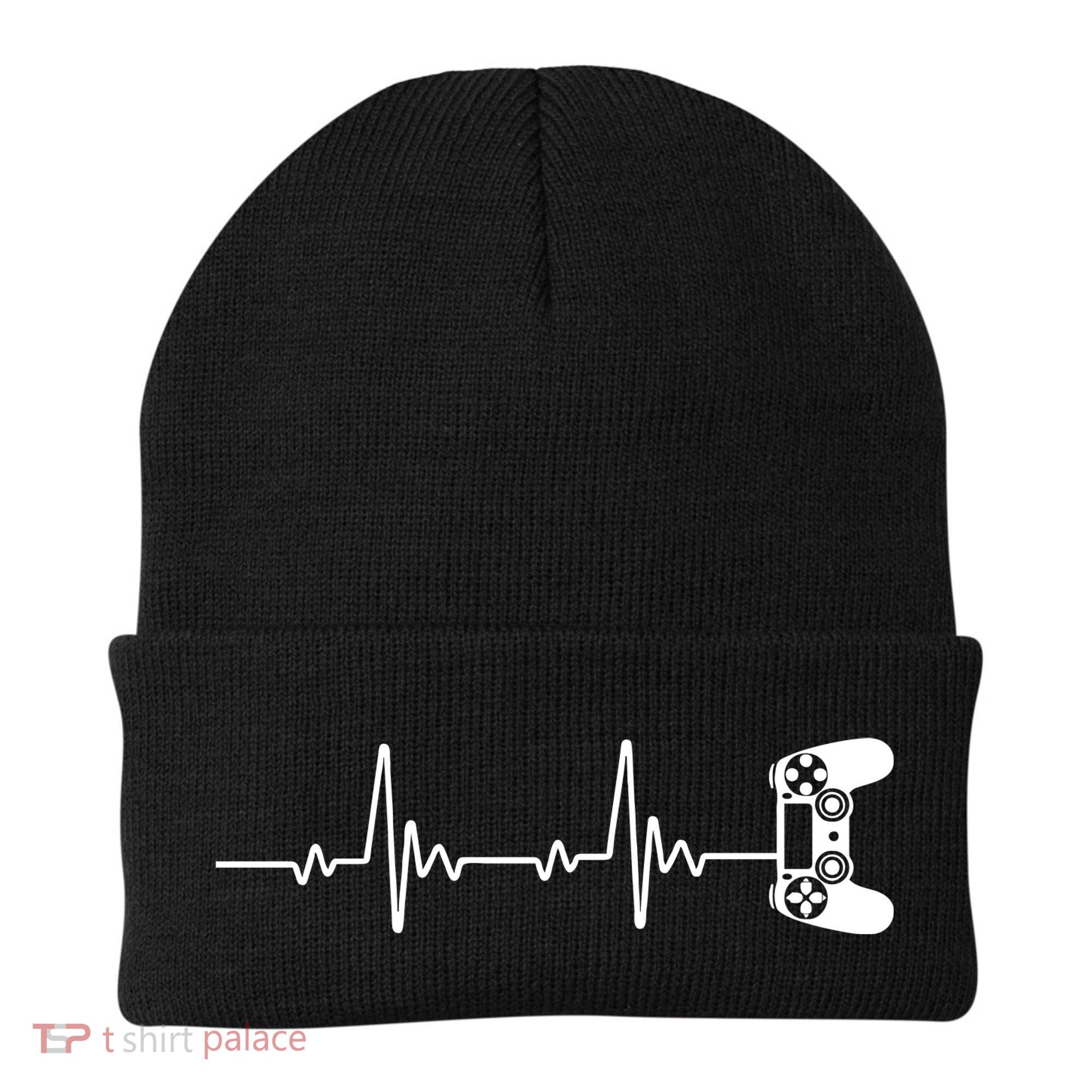 Gamer Controller Heartbeat Pules Beanie
