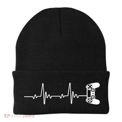 Gamer Controller Heartbeat Pules Beanie