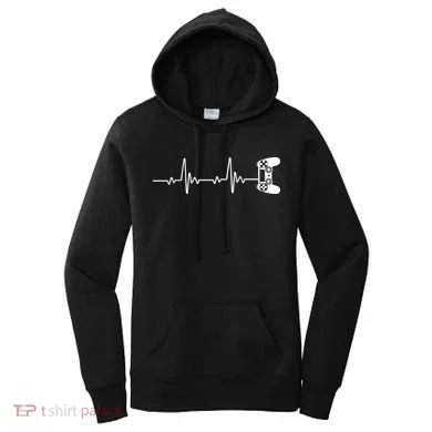 Gamer Controller Heartbeat Pules Women's Hoodie