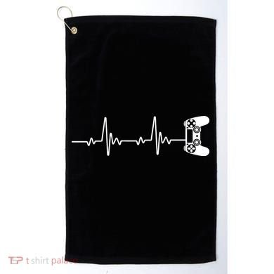 Gamer Controller Heartbeat Pules Golf Towel