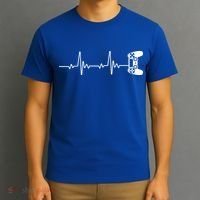 Gamer Controller Heartbeat Pules T-Shirt thumb 3